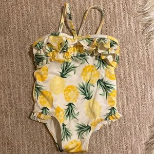 Janie and Jack toddler girls pineapple swimsuit